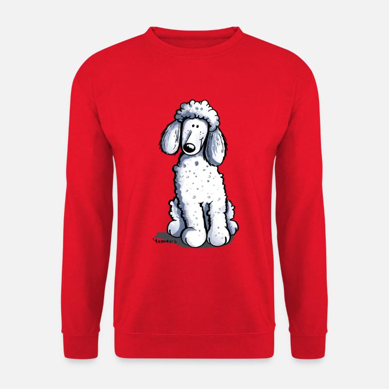 Kleiner Pudel - Unisex Pullover - Rot