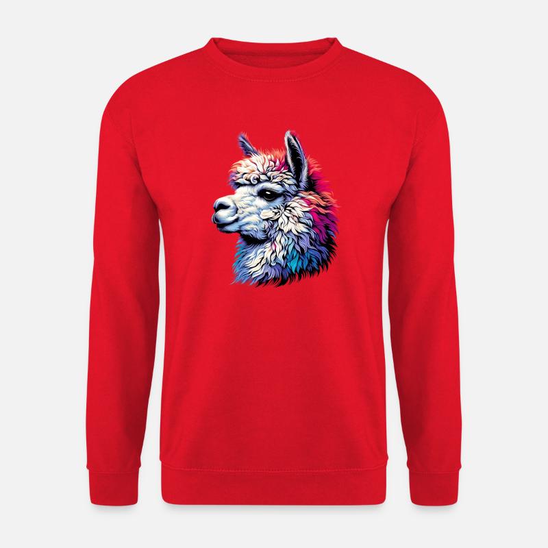 Alpaca - Unisex Sweatshirt - red