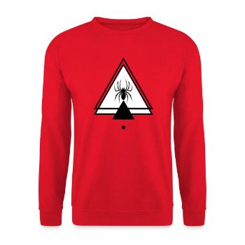 Spider - Unisex Sweatshirt - red - Front - Alina (178cm) & Michal (187cm)
