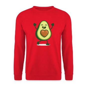 Avocat heureux - Sweat-shirt Unisexe - rouge - Devant - Alina (178cm) & Michal (187cm)