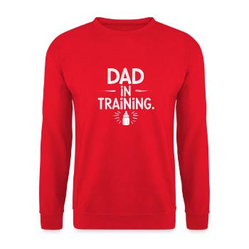 PAPA EN FORMATION - Sweat-shirt Unisexe - rouge - Devant - Alina (178cm) & Michal (187cm)