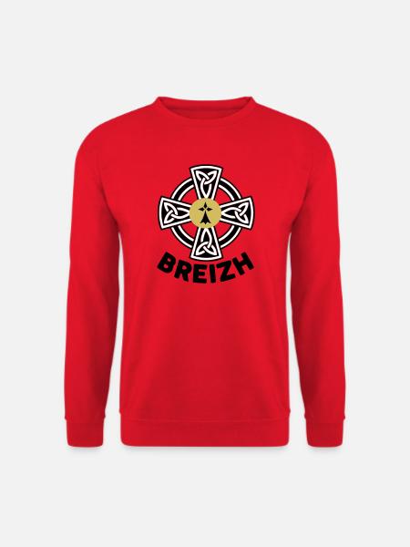 Breizh (Brittany) - Unisex Sweatshirt - red
