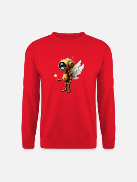Robot ailé steampunk - Sweat-shirt Unisexe - rouge
