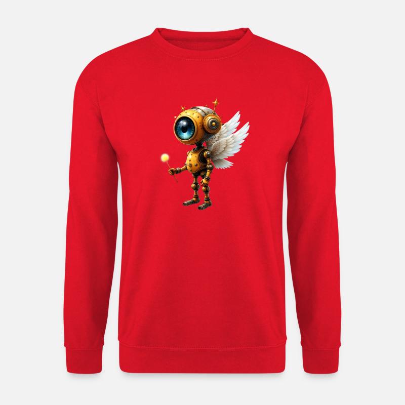 Robot ailé steampunk - Sweat-shirt Unisexe - rouge