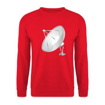 Antenne paraboise à l’aspect moderne et net - Sweat-shirt Unisexe - rouge - Devant - Alina (178cm) & Michal (187cm)