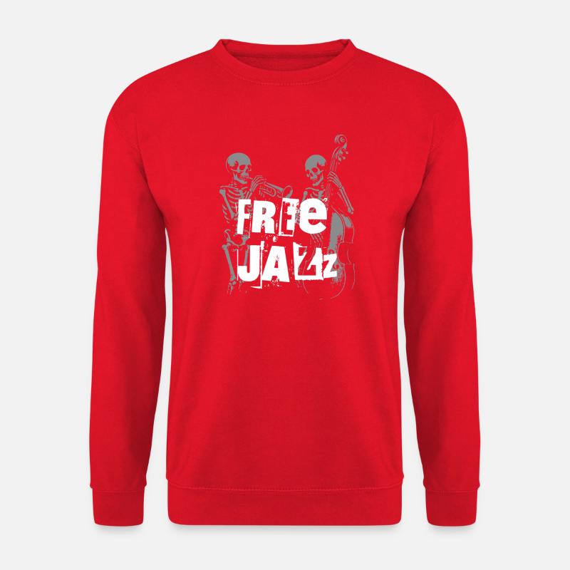 Free Jazz Skeletons Band - Unisex Pullover - Rot