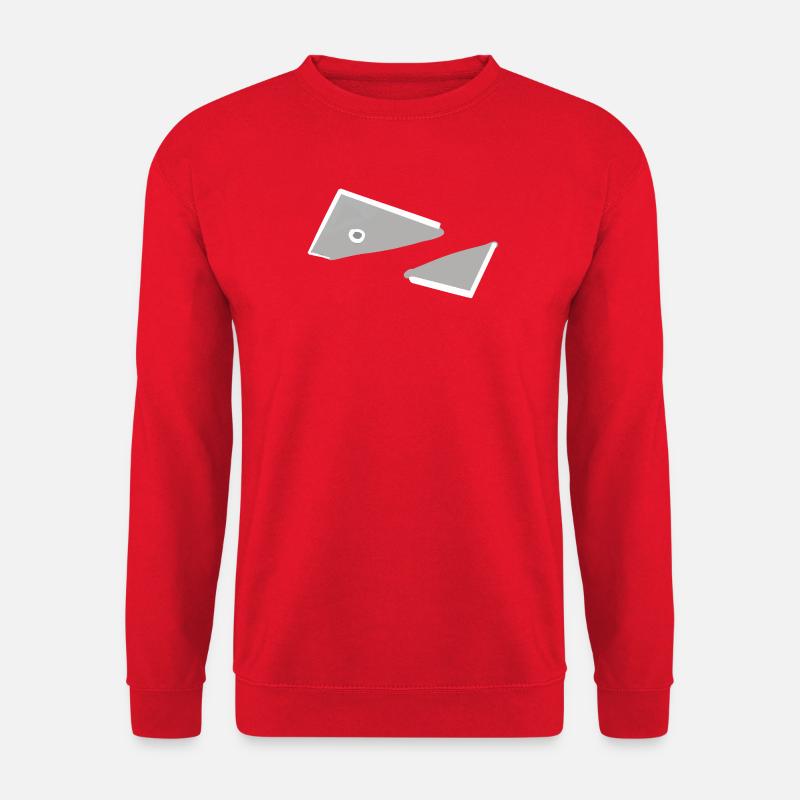 Triangles monochromes abstraits de poissons - Sweat-shirt Unisexe - rouge