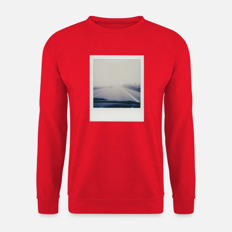 Neblige Autobahn - Unisex Pullover - Rot
