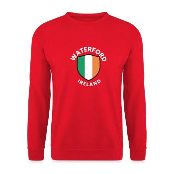 Drapeau irlandais de Waterford - Sweat-shirt Unisexe - rouge - Devant - Alina (178cm) & Michal (187cm)