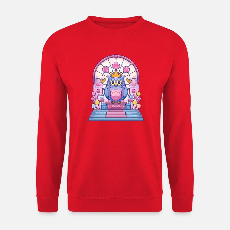 Zuckerthron Eulenherrscher - Unisex Pullover - Rot