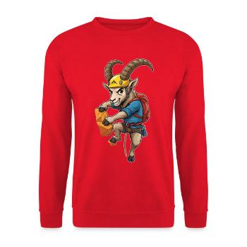 Randonnée Montagnes Randonnée Randonneurs Nature en plein air Forêt - Sweat-shirt Unisexe - rouge - Devant - Alina (178cm) & Michal (187cm)