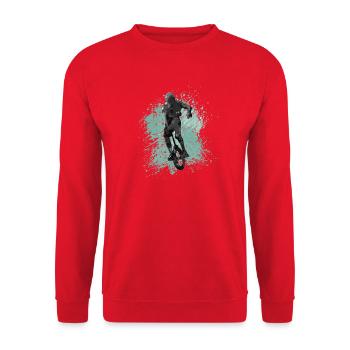 Kunstrad, Kunstradfahren, Hallenradsport - Unisex Pullover - Rot - Vorne - Alina (178cm) & Michal (187cm)