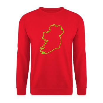 Présentation de l’Irlande - Sweat-shirt Unisexe - rouge - Devant - Alina (178cm) & Michal (187cm)