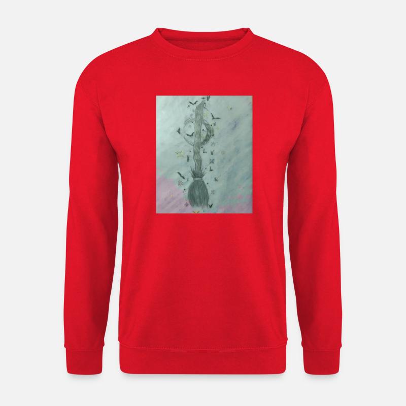 Magischer Zauberstab und Spirale - Unisex Pullover - Rot