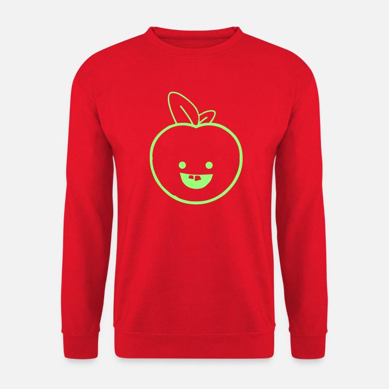 Lime Apfel Lächeln - Unisex Pullover - Rot