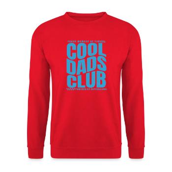 Club des papas cool - Cadeau de la fête des pères des papas - Sweat-shirt Unisexe - rouge - Devant - Alina (178cm) & Michal (187cm)