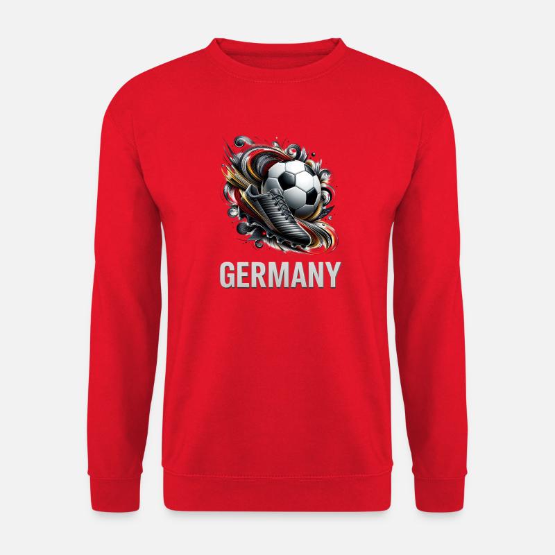 Germany Football Dynamics - Unisex Sweatshirt - red