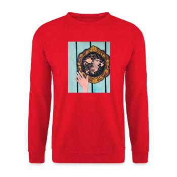 Soul Beauty - The True Face - Unisex Sweatshirt - red - Front - Alina (178cm) & Michal (187cm)