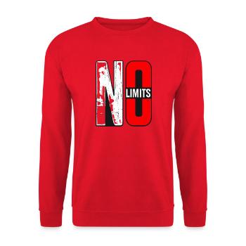 Conception de polices No Limits - Sweat-shirt Unisexe - rouge - Devant - Alina (178cm) & Michal (187cm)