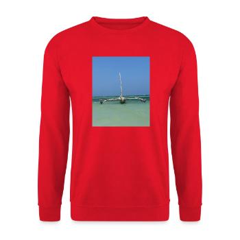 Naufrages au-dessus de la mer bleue - Sweat-shirt Unisexe - rouge - Devant - Alina (178cm) & Michal (187cm)