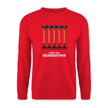 IT Support Glücksrad Service Desk IT Helpdesk Nerd - Unisex Pullover - Rot - Vorne - Alina (178cm) & Michal (187cm)