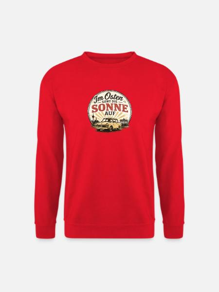 Osten Sonnenaufgang Ossi - Unisex Pullover - Rot