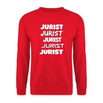 Occupation Lawyer - Unisex Sweatshirt - red - Front - Alina (178cm) & Michal (187cm)