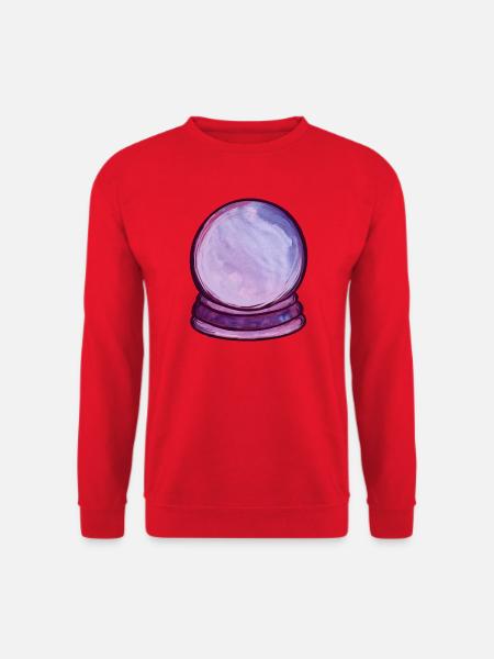 Violette Orb Aquarellkugel - Unisex Pullover - Rot