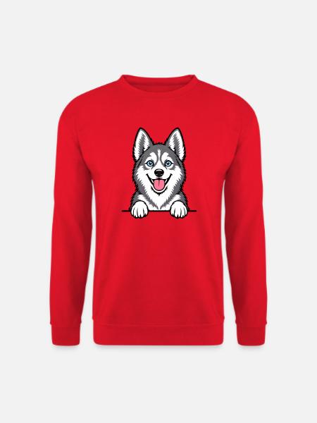 Alaskan Klee Kai - Unisex Pullover - Rot