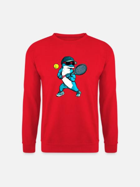 Delfin Tennis - Unisex Pullover - Rot