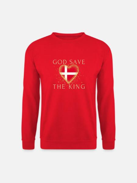God save the King Frederik X Dänemark - Unisex Pullover - Rot