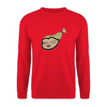 Rosi - streetwear, casual style, funsport - Unisex Pullover - Rot - Vorne - Alina (178cm) & Michal (187cm)