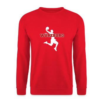 Würzburg, ma ville ! - Sweat-shirt Unisexe - rouge - Devant - Alina (178cm) & Michal (187cm)