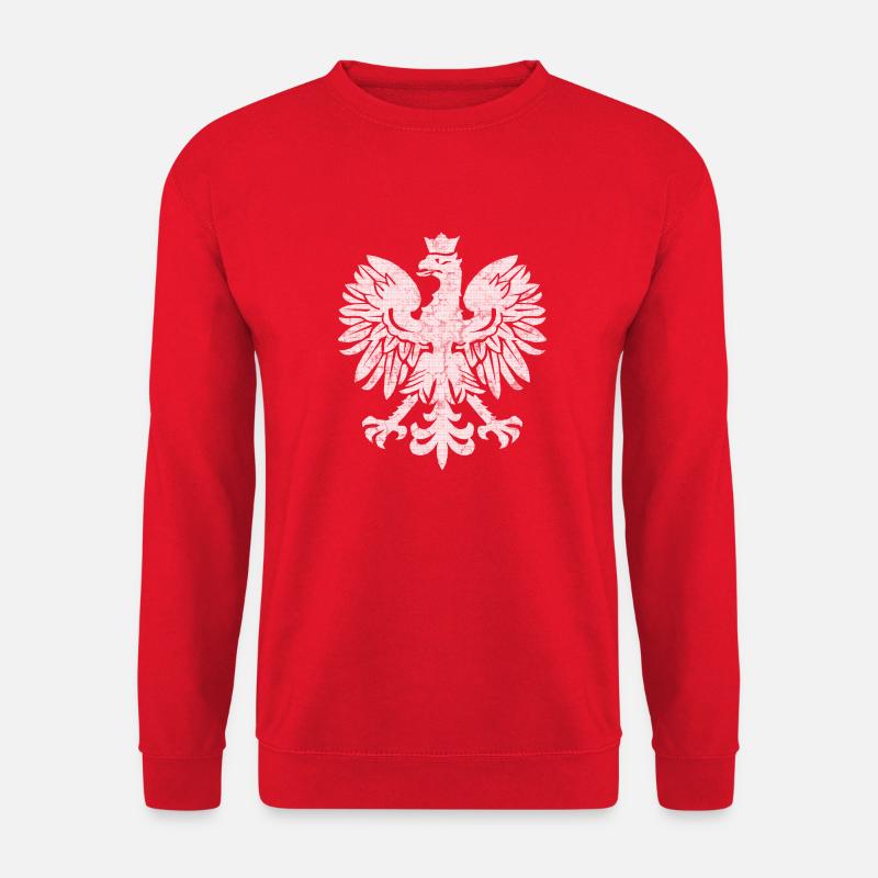 Polish Flag Eagle - Unisex Sweatshirt - red