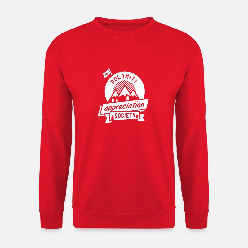 Dolomite Appreciation white - Unisex Sweatshirt - red