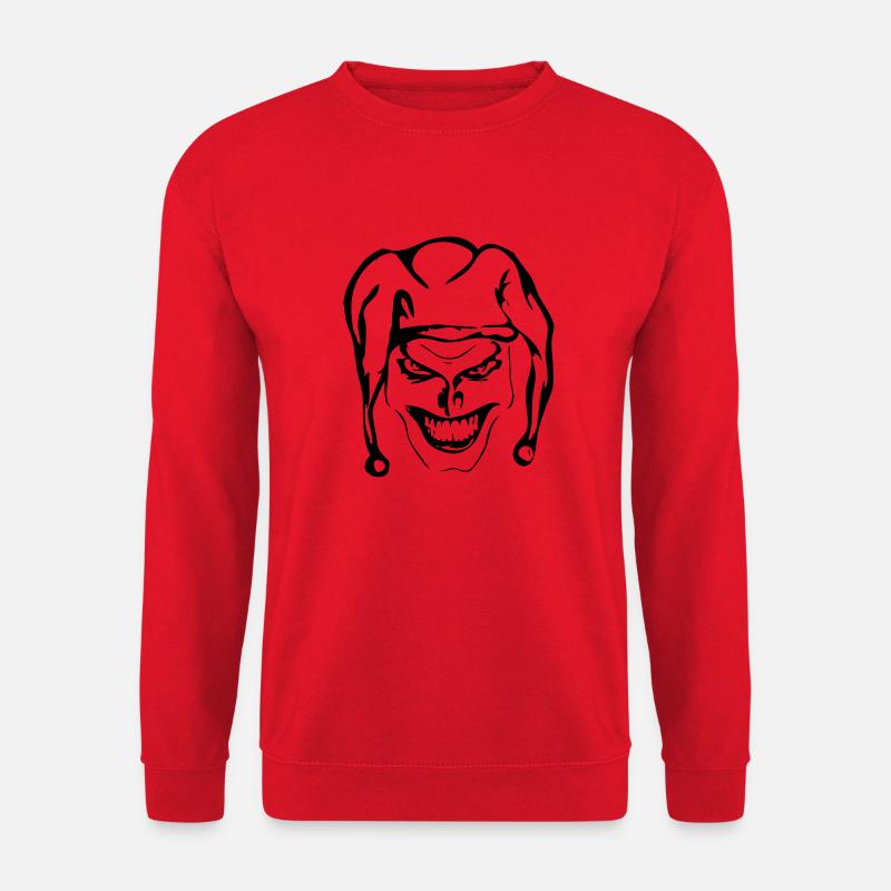 Evil joker - Unisex Sweatshirt - red