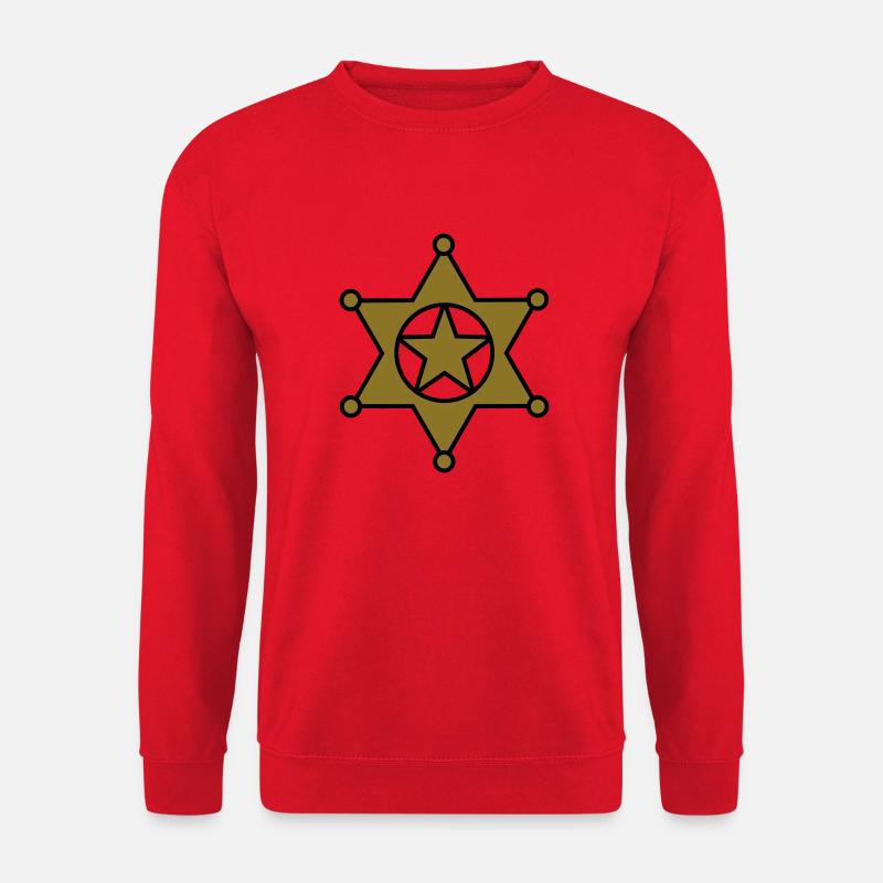 sheriff star_se6 - Unisex Sweatshirt - red