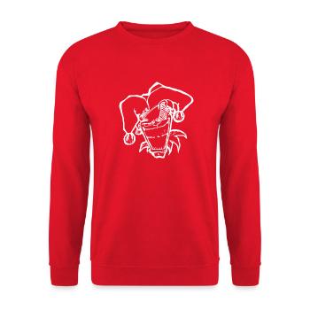 Jojo blanc - Sweat-shirt Unisexe - rouge - Devant - Alina (178cm) & Michal (187cm)