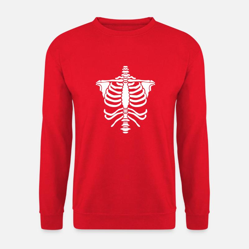 Skelett Body - Unisex Pullover - Rot