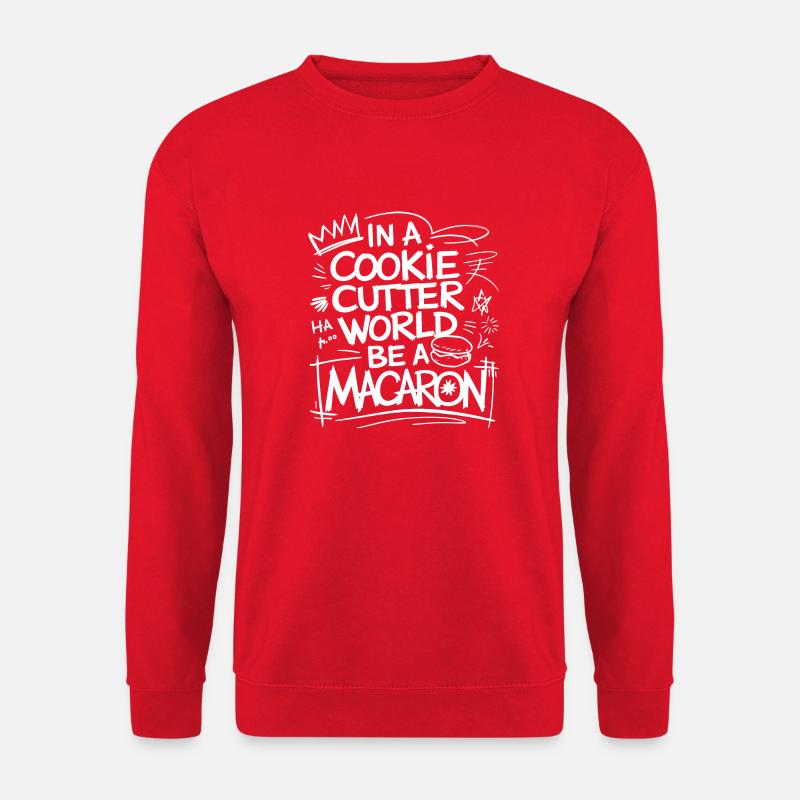 L’individualité comme un macaron - Sweat-shirt Unisexe - rouge