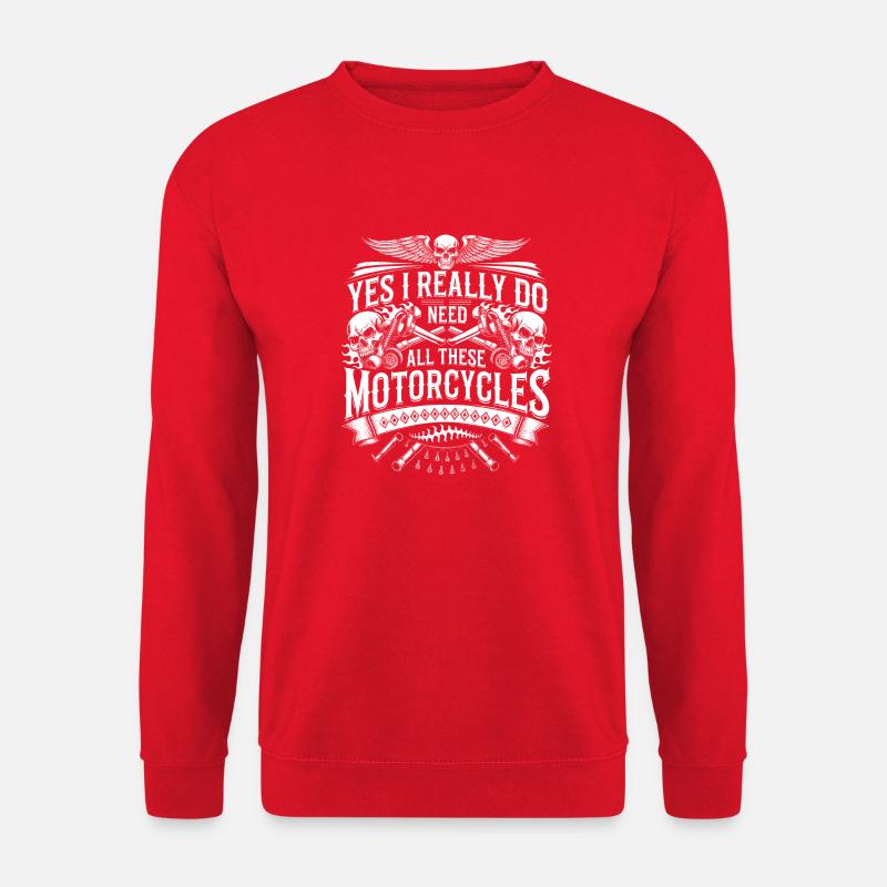 Motorradliebe ohne Kompromisse - Unisex Pullover - Rot