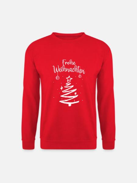 Frohe Weihnachten - Unisex Pullover - Rot