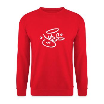DUBS - Sweat-shirt Unisexe - rouge - Devant - Alina (178cm) & Michal (187cm)