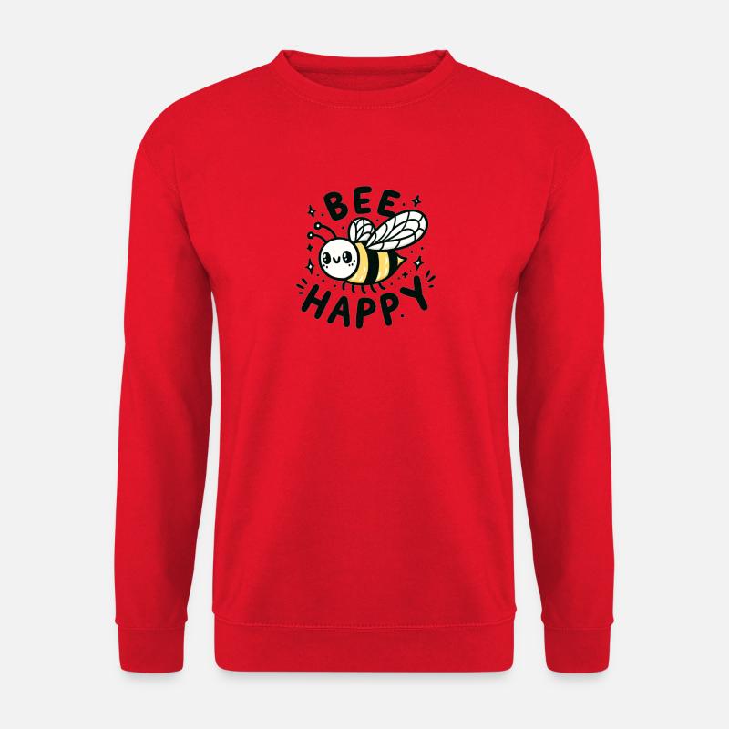 Bee Happy - Unisex Pullover - Rot