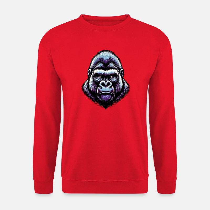 Gorilla - Unisex Pullover - Rot
