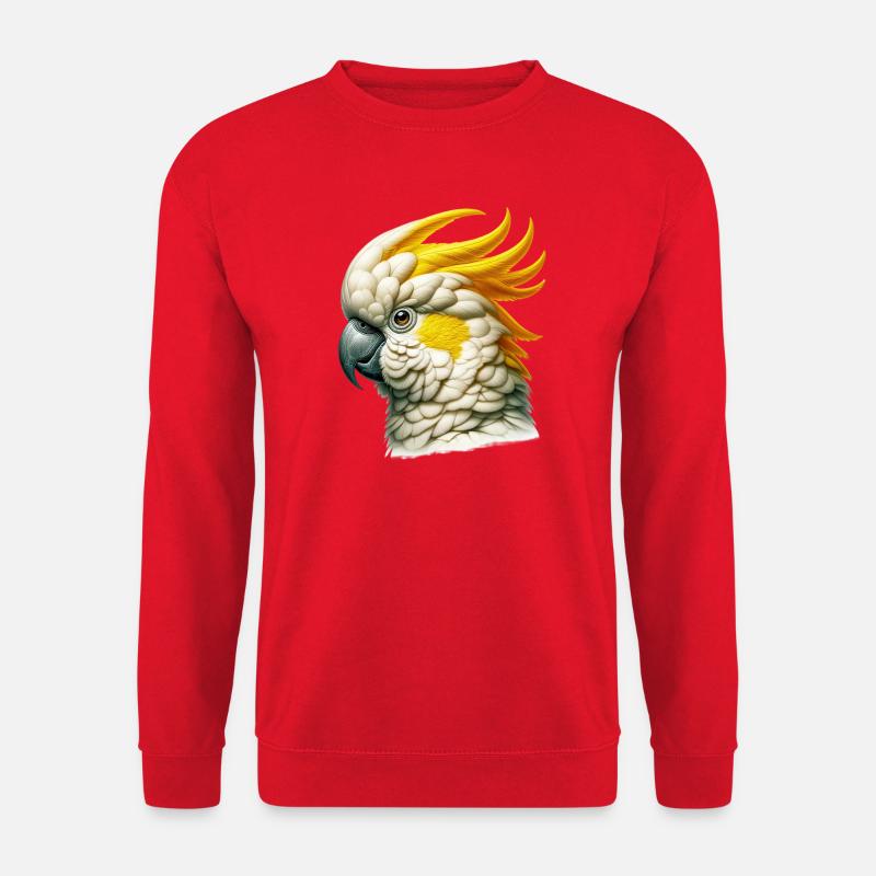 Kakadu-Papagei - Unisex Pullover - Rot
