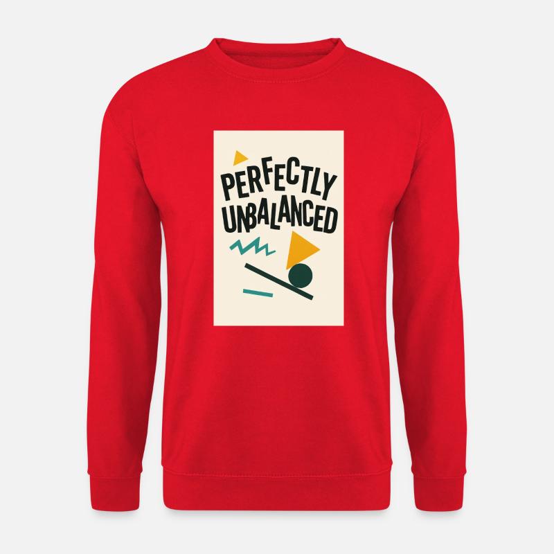 perfekt unausgeglichen - Unisex Pullover - Rot