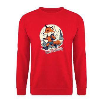 Trail running - Unisex Sweatshirt - red - Front - Alina (178cm) & Michal (187cm)