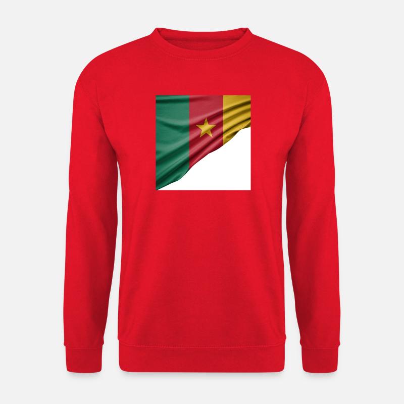 Flaggen von Kamerun - Unisex Pullover - Rot