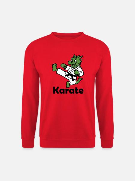 Karaté Dragon - Sweat-shirt Unisexe - rouge